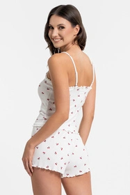 Moraj PDD3100-002 Nocna piżama, patt 1 -cherry