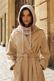 Vivisence 70111 Nakrycie głowy kaptur, beżowy