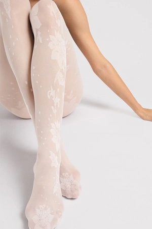 Fiore Sharon 30 DEN G6020 Wyrób pończoszniczy rajstopy, off white