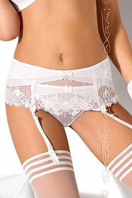 Axami V-5172 Primrose Pas do pończoch niski, biały