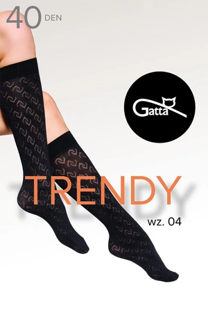 Gatta Knee Socks 04 40 DEN Wyrób pończoszniczy podkolanówki, nero