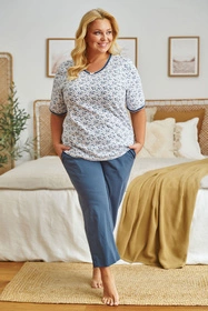 Doctor Nap PB.5290 Nocna piżama, navy bloom