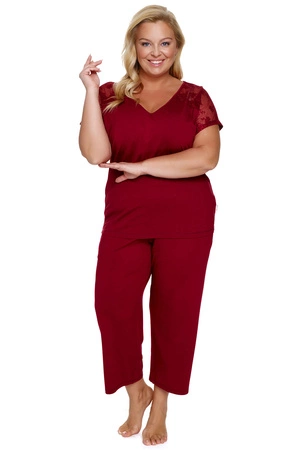 Doctor Nap PB.7259 Nocna piżama, burgundy red