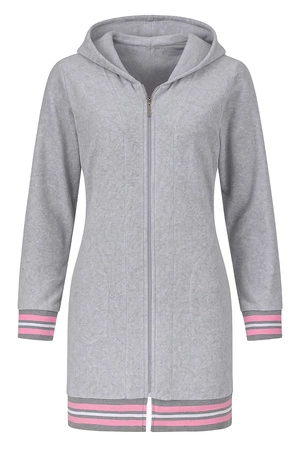 Vivisence 5018 Nocna szlafrok, szaro-różowy