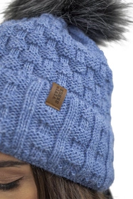 Vivisence 7015 Kmpl+R Komplet czapka+szalik+rękawiczki, jeans