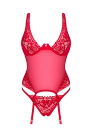 Obsessive Lacelove corset Gorset sexy, czerwony