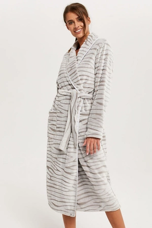 Italian Fashion Asma dł.r. Nocna szlafrok, szary