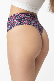 Julimex Simple String Maxi Majtki wysokie stringi, cranberries