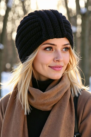 Vivisence 70114 Nakrycie głowy czapka, czarny