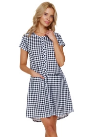 Doctor Nap TCB.9444 Nocna koszula, black check