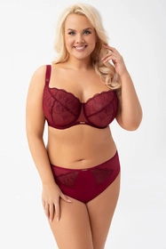 Gorsenia K942 Mira Biustonosz miękki, bordo