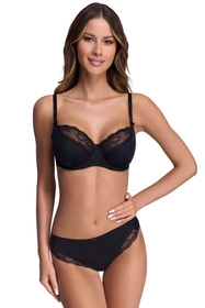 Ava 2110 Azalea Maxi Biustonosz półusztywniany, black