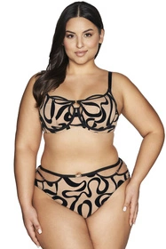 Ava 2125 Velvet Majtki figi, beige