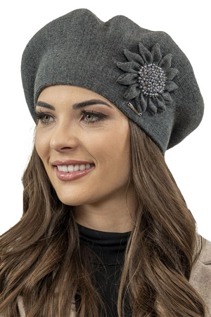 Vivisence 7048 Nakrycie głowy beret, ciemnoszary
