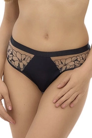 Lupo 2513 Majtki brazyliany, czarno-beżowy