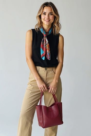 Vivisence T0004 Torebka do ręki, bordowy