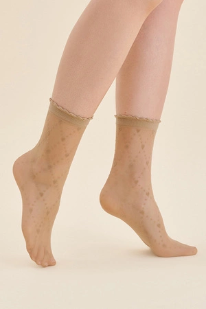 Gabriella Suni code 610 Wyrób pończoszniczy skarpetki, beige