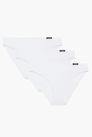 Atlantic 3BLP-602 3-pack Majtki figi, biały