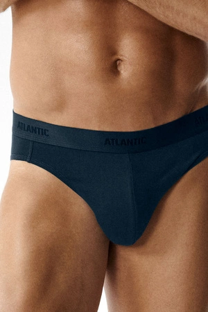 Atlantic 3MP-0944 3-pack Majtki slipy, brąz/indygo/khaki
