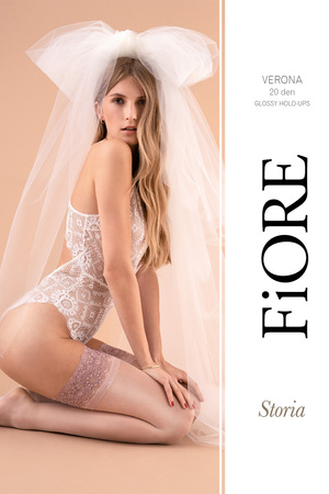 Fiore Verona 20 Den A4010 Wyr�b po�czoszniczy po�czochy samono�ne, poudre