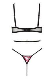 Beauty Night Evangelina teddy BN6567 Body sexy, black/red