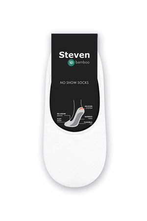 Steven 036-010 bamboo Skarpety stopki, biały