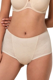 Triumph 10207231 Wild Rose Sensation Maxi Majtki wysokie figi, 00NZ-nude beige