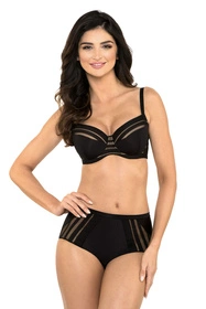 Gorteks Luna/B4 Biustonosz usztywniany, czarny
