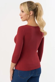 Babell Manati r.3/4 Bluzka klasyczna, marsala