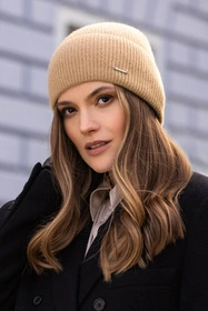 Vivisence 7096 Nakrycie głowy czapka, karmelowy