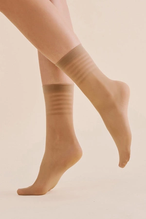 Gabriella Yoko code 1197 Wyrób pończoszniczy skarpetki, beige