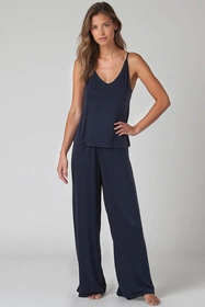 Vivisence 2046 Nocna komplet top + spodnie, granatowy