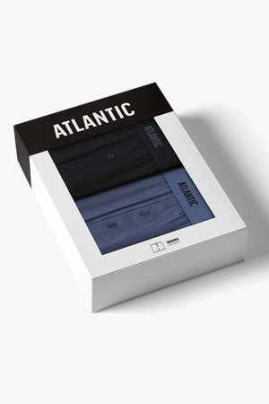 Atlantic 2MBX-0255 2-pack Majtki bokserki, czarny/denim