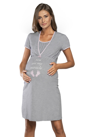 Italian Fashion Carlina kr.r. Nocna koszula, melan�/r�