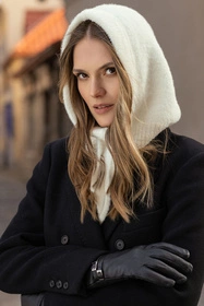 Vivisence 7097 Nakrycie głowy kaptur, ecru