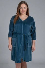 Vivisence 5011 Nocna szlafrok, ciemny turkus