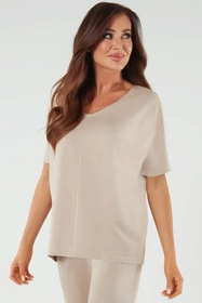 Italian Fashion Soler kr.r. Bluzka klasyczna, beż