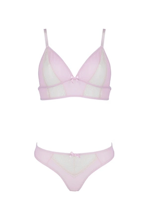 Avanua Pamela set Nocna komplet biustonosz + stringi, pink