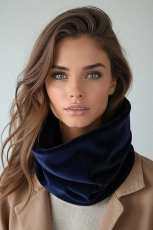 Vivisence 7109 Szalik lub apaszka komin, granatowy