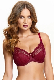 Kostar 0091 Leila Biustonosz półusztywniany, bordo