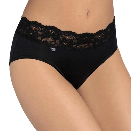 Sloggi 10031896 Romance Midi Majtki figi, 0004-black