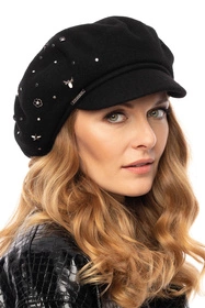 Vivisence 7062 Nakrycie głowy kaszkiet, czarny