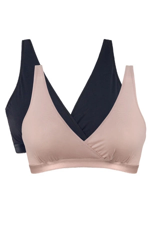 Mitex Lilly 2-pak Biustonosz do karmienia, czarny/róż