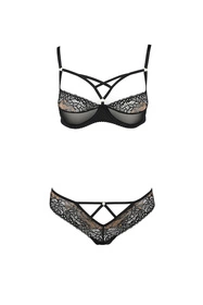 Casmir Divine bikini Nocna komplet biustonosz + stringi, black