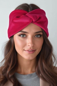 Vivisence 70109 Nakrycie głowy opaska, rubinowy