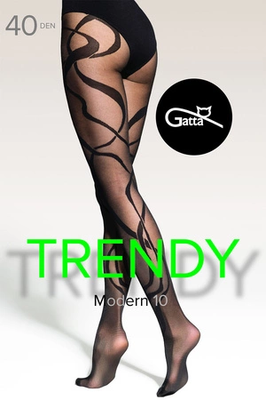 Gatta Modern 10 40 DEN Wyrób pończoszniczy rajstopy, nero