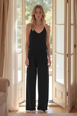 Vivisence 2046 Nocna komplet top + spodnie, czarny