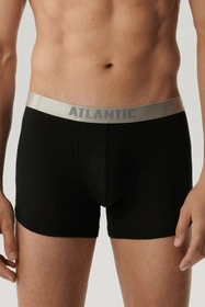 Atlantic 2BMH-012 2-pack Majtki bokserki, czarny