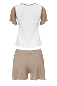 Dkaren Alana Nocna komplet koszulka + szorty, cappuccino