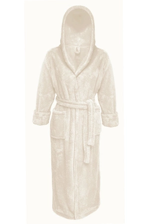 Dkaren 130 z kapturem Nocna szlafrok, ecru